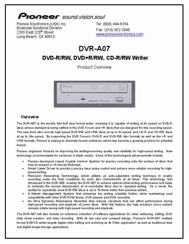 Pioneer Computer Drive DVR-107-page_pdf